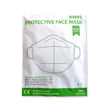 Load image into Gallery viewer, FFP2 NR (N95) Respirator Surgical - China Manufactured Medical Face Masks (Pack of 2) - Orpian